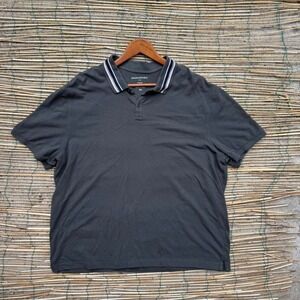 Banana Republic Pique Polo Shirt Mens XXL Green 100% Cotton Short Sleeve Olive